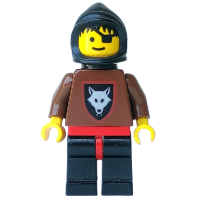 Wolfpack - Cache-œil, bras marrons, jambes noires, capuche et cape noires | cas251