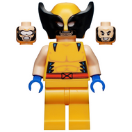 Wolverine - Bright Light Orange and Black Mask, Blue Hands | sh0805