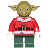 Yoda - Olive Green, Red Santa Jacket, Dark Green Short Legs | sw1071