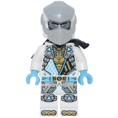 Zane - Dragons Rising, Tunic with Shoulder Armor, Head Wrap, Scabbard | njo0939