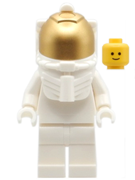 Astronaut Mannequin - White with White Helmet, Metallic Gold Visor, Standard Head | adp077