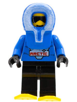 Arctic - Blue, Blue Hood, Black Legs, Snowshoes | arc006