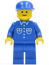 Shirt with 6 Buttons - Blue, Blue Legs, Blue Cap | but007