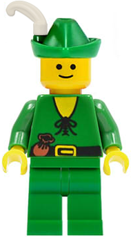 Forestman - Pouch, Green Hat, White Feather | cas124
