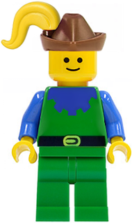 Forestman - Blue, Brown Hat, Yellow Plume | cas135