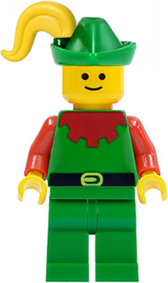 Forestman - Red, Green Hat, Yellow Plume | cas138