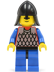 Scale Mail - Red with Blue Arms, Blue Legs with Black Hips, Black Neck-Protector | cas153