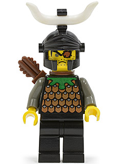 Knights Kingdom I - Gilbert the Bad, Black Dragon Helmet, Horns, Quiver | cas279