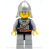 Fantasy Era - Crown Knight Scale Mail with Crown, Helmet with Neck Protector, Crooked Smile | cas382