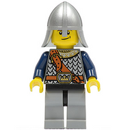 Fantasy Era - Crown Knight Scale Mail with Chest Strap, Helmet with Neck Protector, Crooked Smile | cas417