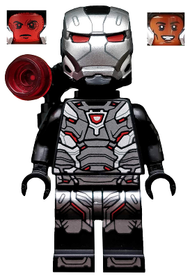 War Machine - Black and Silver Armor with Backpack | col334