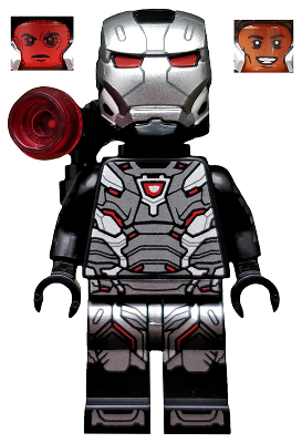 War Machine - Black and Silver Armor with Backpack | col334