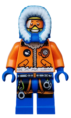 Explorateur arctique, homme avec lunettes orange | cty0492