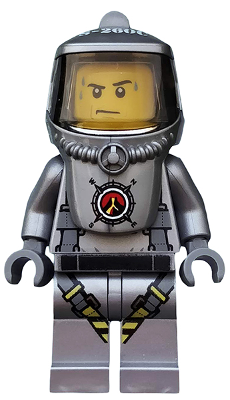 Volcano Explorer - Male Scientist with Heatsuit, Sweat Drops | cty0690