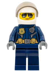 Police - City Helicopter Pilot Female, Silver Sunglasses | cty0739