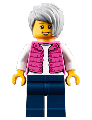 Camper, Female, Dark Pink Jacket, Dark Blue Legs, Light Bluish Gray Female Hair Short Tousled | cty0912