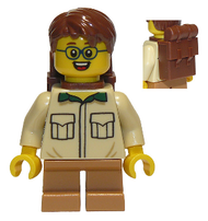 Camper, Male Child, Tan Shirt, Medium Nougat Short Legs, Glasses, Backpack | cty0915