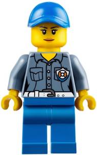 Coast Guard City ATV Driver Female, Blue Legs, Blue Cap with Hole | hol107