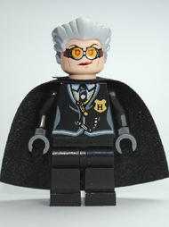 Madam Rolanda Hooch - Black Outfit, Light Nougat Head, Starched Cape | hp106