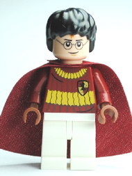 Harry Potter - Dark Red Quidditch Uniform with Cape, White Legs | hp110