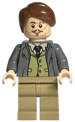 Professor Remus Lupin - Dark Bluish Gray Jacket, Olive Green Vest | hp157