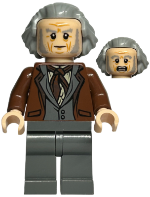 Garrick Ollivander - Reddish Brown Jacket, Hair Swept Back | hp169