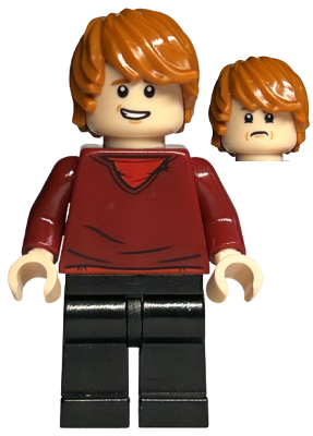 Ron Weasley - Pull rouge foncé, jambes noires | hp214