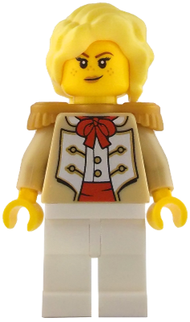 Camilla - Admiral's Daughter, Tan Coat, White Legs, Pearl Gold Epaulettes | idea228