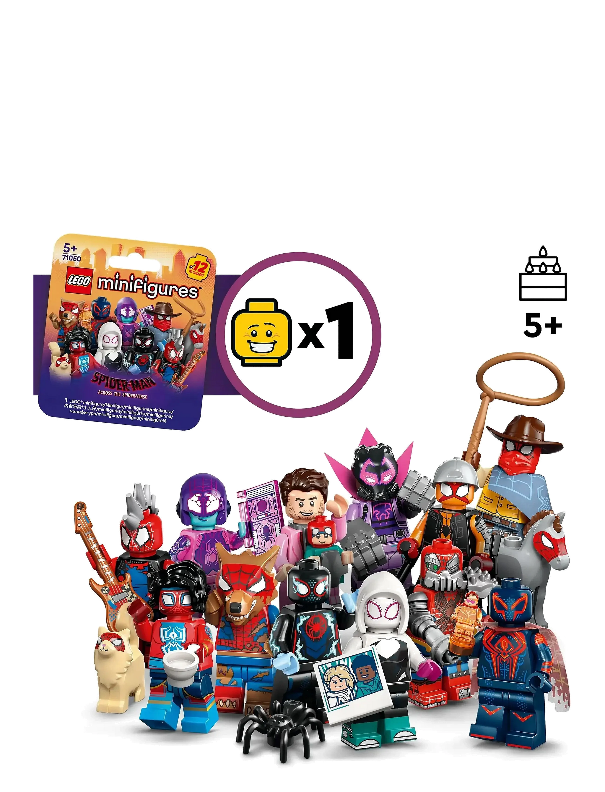 LEGO Minifigures - Spider-Man: Across the Spider-Verse Series - Sealed Box | Collectable Minifigures | 71050