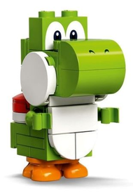 Yoshi - White Tile, Round 1 x 1 Quarter on Front | mar0012