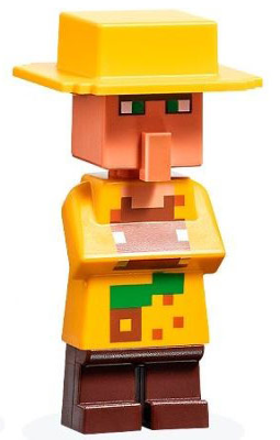 Villager (Farmer) - Jungle Biome Outfit, Yellow Hat | min126