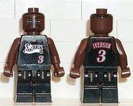 NBA Allen Iverson, Philadelphia 76ers #3 (Black Uniform) | nba010