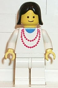 Necklace Red - White Legs, Black Female Hair | ncklc006