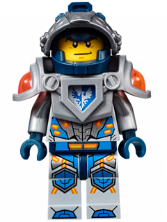 Clay Moorington - Dark Blue Helmet, Flat Silver Visor and Armor | nex010