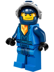 Clay Moorington - Dark Blue Helmet, Flat Silver Visor (Battle Suit Clay) | nex083