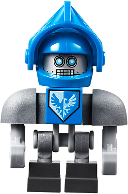 Clay Bot - Dark Bluish Gray Shoulders, Blue Visor | nex090