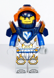 Clay Moorington - Dark Blue Helmet, Trans-Neon Orange Visor, Dark Blue Armor | nex117