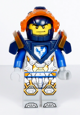 Clay Moorington - Dark Blue Helmet, Trans-Neon Orange Visor, Dark Blue Armor | nex117