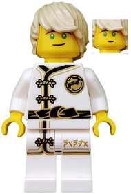 Lloyd - White Wu-Cru Training Gi, Tousled Hair | njo0429