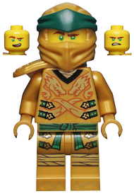 Lloyd (Golden Ninja) - Legacy, Yellow Head, Shoulder Armor | njo0654