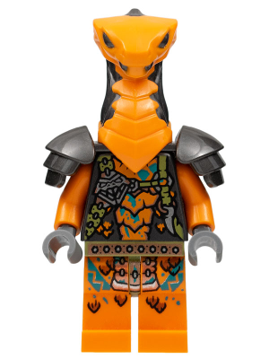 Boa Destructor - Torse harnais, tête orange, épaulières | njo0752