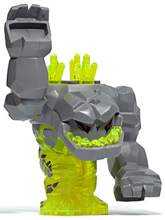 Geolix avec 3 cristaux au dos (Monstre de roche) | pm015