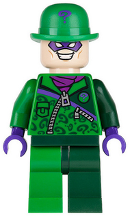 The Riddler - Green and Dark Green Zipper Outfit | sh0088