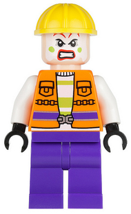 Joker's Goon - Construction Outfit, Orange Jacket, Yellow Helmet, Purple Legs | sh0093