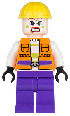 Joker's Goon - Construction Outfit, Orange Jacket, Yellow Helmet, Purple Legs | sh0093
