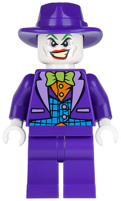 The Joker - Medium Azure Vest, Lime Bow Tie, Dark Purple Fedora | sh0094