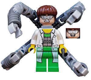Dr. Octopus (Otto Octavius) / Doc Ock - White Lab Coat over Bright Green Outfit, Mechanical Arms | sh0110