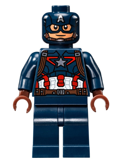 Captain America - Dark Blue Suit, Reddish Brown Hands, Mask | sh0177