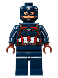 Captain America - Dark Blue Suit, Reddish Brown Hands, Mask | sh0177