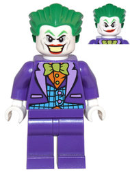 The Joker - Medium Azure Vest, Lime Bow Tie, Large Smile / Smirk | sh0206